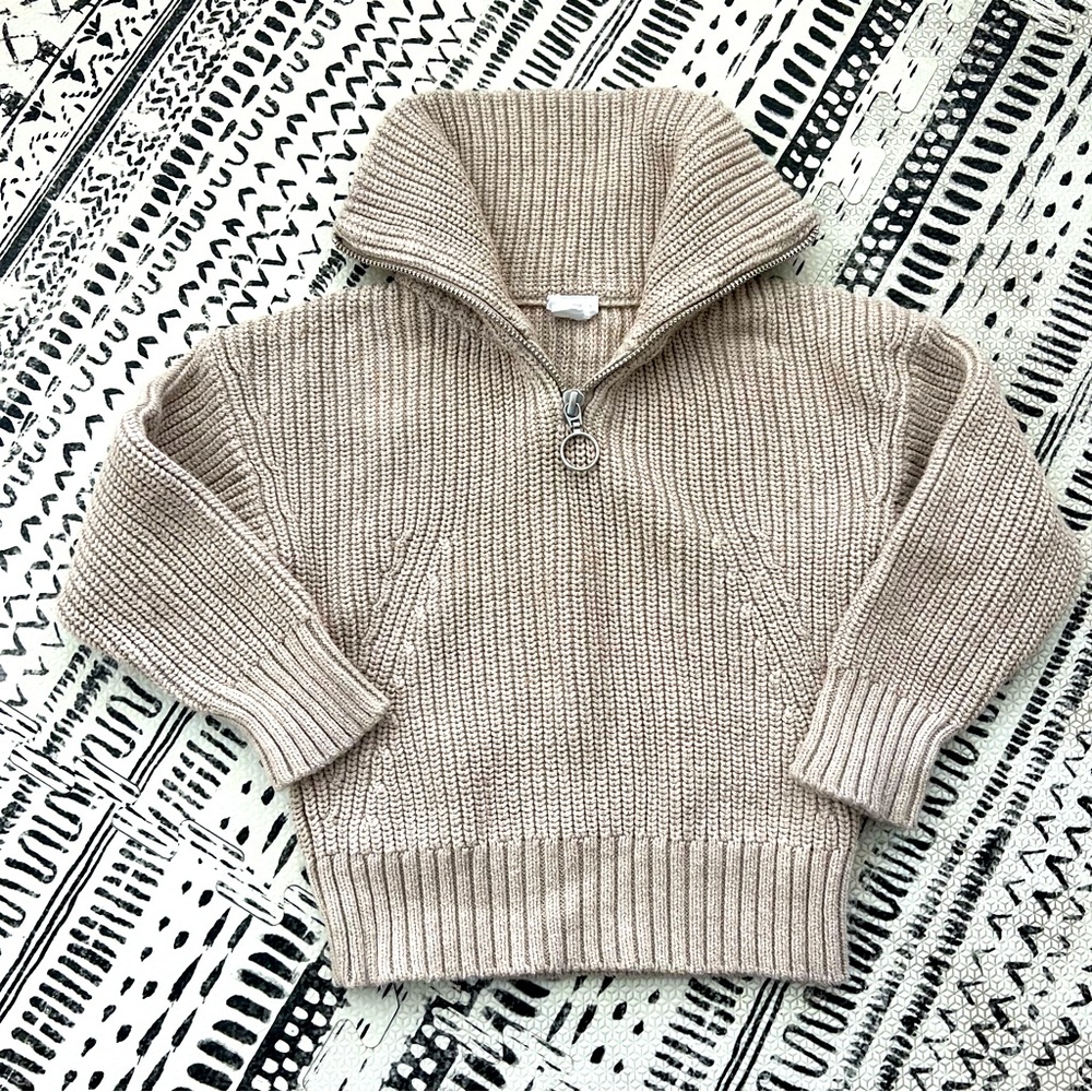Jamie Kay Bradley Knit Zip Sweater 3Y